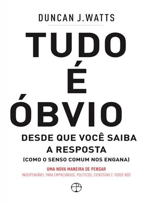 cover image of Tudo é óbvio